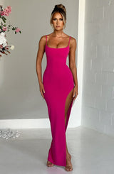 Tiarne Maxi Dress - Hot Pink Dress Babyboo Fashion Premium Exclusive Design