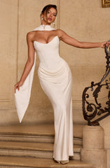 Tindra Maxi Dress - Ivory Dress XS Babyboo Fashion Premium Exclusive Design