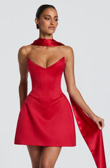 Torin Mini Dress - Red Dress Babyboo Fashion Premium Exclusive Design