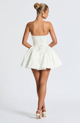 Trinity Mini Dress - Ivory Dress Babyboo Fashion Premium Exclusive Design