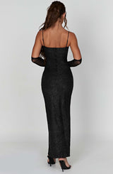 Trixie Maxi Dress - Black Sparkle Dress Babyboo Fashion Premium Exclusive Design