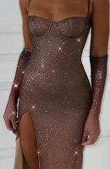 Trixie Maxi Dress - Sparkle Ombre Print Dress Babyboo Fashion Premium Exclusive Design