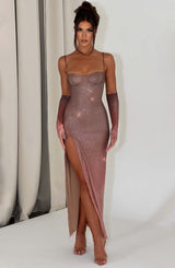 Trixie Maxi Dress - Sparkle Ombre Print Dress Babyboo Fashion Premium Exclusive Design