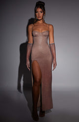 Trixie Maxi Dress - Sparkle Ombre Print Dress Babyboo Fashion Premium Exclusive Design