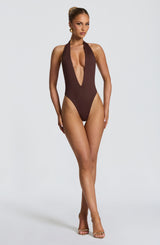 Tysa Bodysuit - Plum Brown Bodysuit Babyboo Fashion Premium Exclusive Design