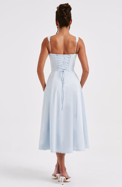 Shop Formal Dress - Ulrika Midi Dress - Blue fourth image