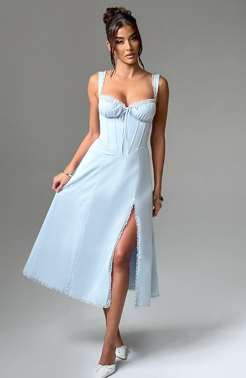 Ulrika Midi Dress - Blue Dress Babyboo Fashion Premium Exclusive Design