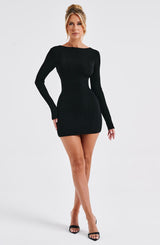 Una Mini Dress - Black Dress Babyboo Fashion Premium Exclusive Design