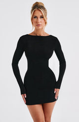 Una Mini Dress - Black Dress Babyboo Fashion Premium Exclusive Design