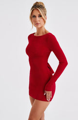 Una Mini Dress - Red Dress Babyboo Fashion Premium Exclusive Design