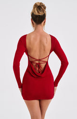Una Mini Dress - Red Dress Babyboo Fashion Premium Exclusive Design