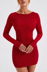 Una Mini Dress - Red Dress Babyboo Fashion Premium Exclusive Design