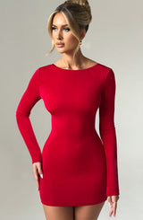 Una Mini Dress - Red Dress Babyboo Fashion Premium Exclusive Design