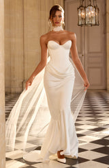 Vaila Gown - Ivory Dress Babyboo Fashion Premium Exclusive Design