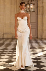 Vaila Gown - Ivory Dress Babyboo Fashion Premium Exclusive Design