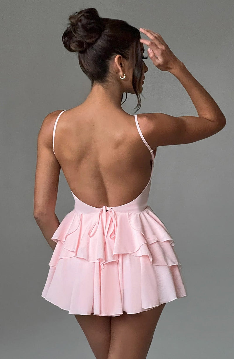 Veena Playsuit - Blush Dress Babyboo Fashion Premium Exclusive Design