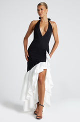 Veronique Maxi Dress - Black/White Dress Babyboo Fashion Premium Exclusive Design