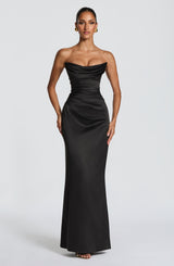 Vessa Maxi Dress - Black Dress XS Babyboo Fashion Premium Exclusive Design