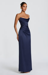 Vessa Maxi Dress - Navy Dress Babyboo Fashion Premium Exclusive Design