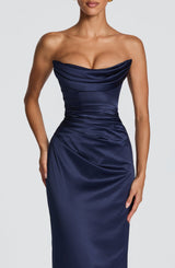 Vessa Maxi Dress - Navy Dress Babyboo Fashion Premium Exclusive Design