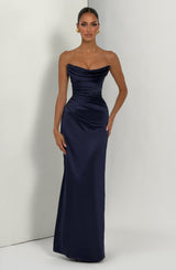 Vessa Maxi Dress - Navy Dress Babyboo Fashion Premium Exclusive Design