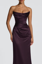 Vessa Maxi Dress - Plum Dress Babyboo Fashion Premium Exclusive Design