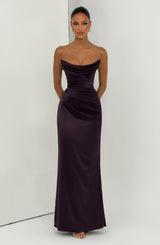 Vessa Maxi Dress - Plum Dress Babyboo Fashion Premium Exclusive Design