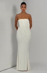 Vienna Maxi Dress - Ivory Dress Babyboo Fashion Premium Exclusive Design