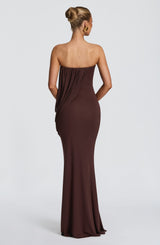 Vienna Maxi Dress - Plum Brown Dress Babyboo Fashion Premium Exclusive Design