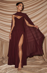 Vietta Maxi Dress - Cherry Lacquer Dress Babyboo Fashion Premium Exclusive Design