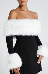 Villanelle Mini Dress - Black/White Dress Babyboo Fashion Premium Exclusive Design