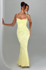 Whitney Maxi Dress - Lemon Dress Babyboo Fashion Premium Exclusive Design