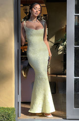 Whitney Maxi Dress - Lemon Dress Babyboo Fashion Premium Exclusive Design