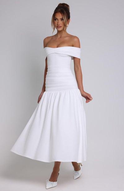 Collective Dress - Wilhelmina Midaxi Dress - Ivory image 5
