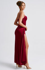 Winona Maxi Dress - Burgundy Dress Babyboo Fashion Premium Exclusive Design