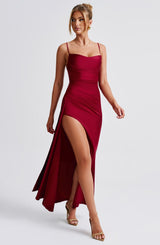 Winona Maxi Dress - Burgundy Dress Babyboo Fashion Premium Exclusive Design