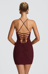 Xanthe Mini Dress - Cherry Lacquer Dress Babyboo Fashion Premium Exclusive Design