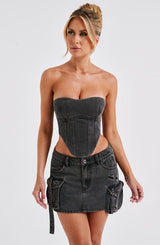 Yasie Corset - Black Tops Babyboo Fashion Premium Exclusive Design