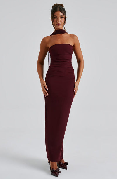 Collective Dress - Yulia Maxi Dress - Cherry Lacquer image 1