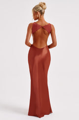 Yves Maxi Dress - Rust Dress Babyboo Fashion Premium Exclusive Design