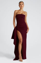 Zafira Maxi Dress - Cherry Lacquer Dress Babyboo Fashion Premium Exclusive Design