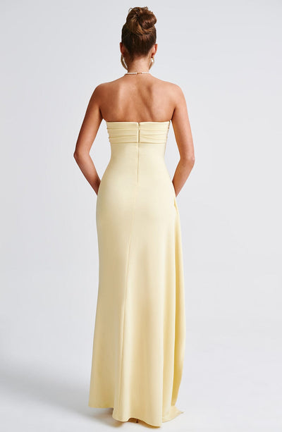 Zafira Maxi Dress - Lemon - View 1 | Shop Formal Dress