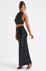Zaylee Maxi Skirt - Black Skirt Babyboo Fashion Premium Exclusive Design