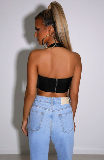 Collective Tops - Aaliyah Corset - Black fourth image