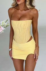 Alina Mini Skirt - Lemon Skirt Babyboo Fashion Premium Exclusive Design