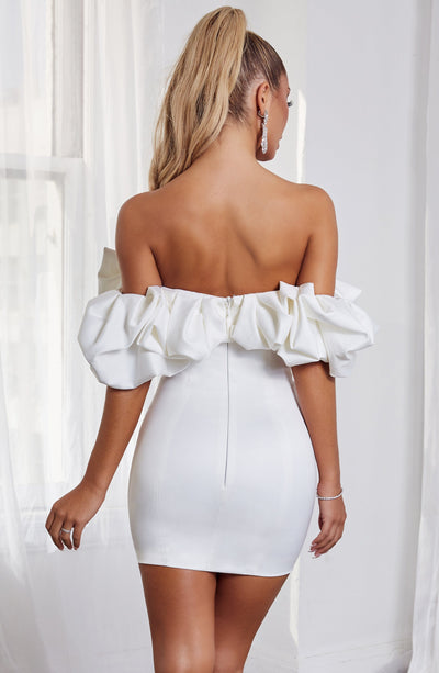 Allie Mini Dress - White - View 2 | Shop Formal Dress
