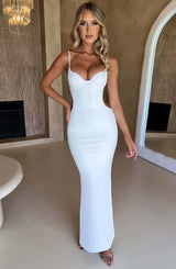 Celine Maxi Dress - White Dress Babyboo Fashion Premium Exclusive Design