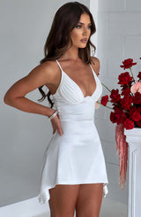 Clarise Mini Dress - Ivory Dress Babyboo Fashion Premium Exclusive Design