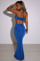 Elita Maxi Skirt - Electric Blue Babyboo Fashion Premium Exclusive Design