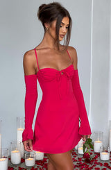 Fiona Mini Dress - Pink Dress Babyboo Fashion Premium Exclusive Design